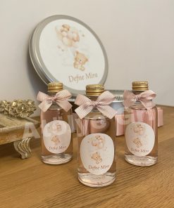 Hediyelik Cam Şişe Kolonya 50 ml / Balonlu Ayıcık