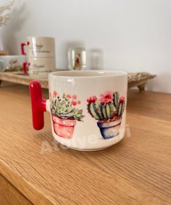 Kupa Bardak / Kişiselleştirilebilir / Kaktüs Temalı