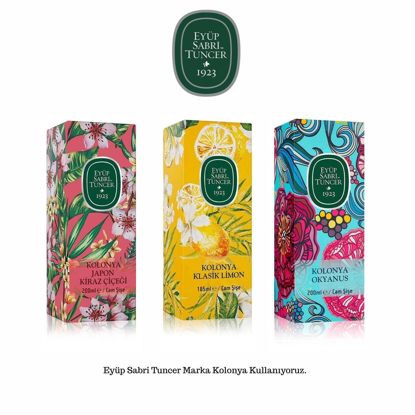 Hediyelik Cam Şişe Kolonya 50 ml / Gökkuşağı ve Ayıcık - Görsel 2